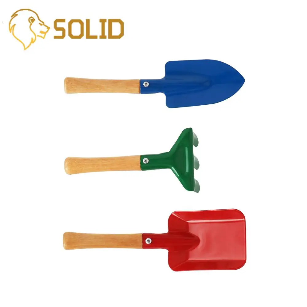 Бесплатная сумка мини садовый ручной инструмент с деревянной ручкой лопатка для