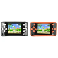 2 pcs handheld game console for children arcade system game consoles video game player birthday gift black orange
