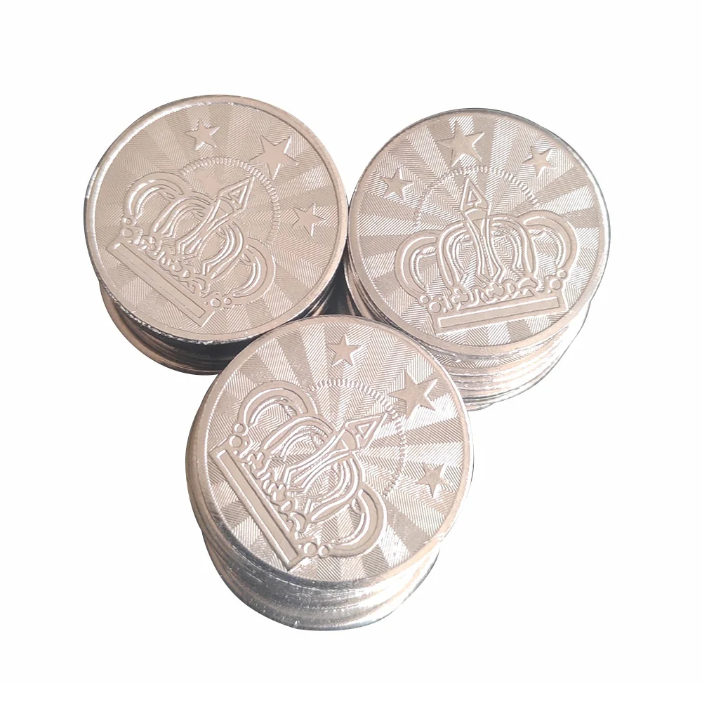 Жетоны для аркадных игр 100 шт. 25 х1.85 мм игровой жетон монет пентаграмма из