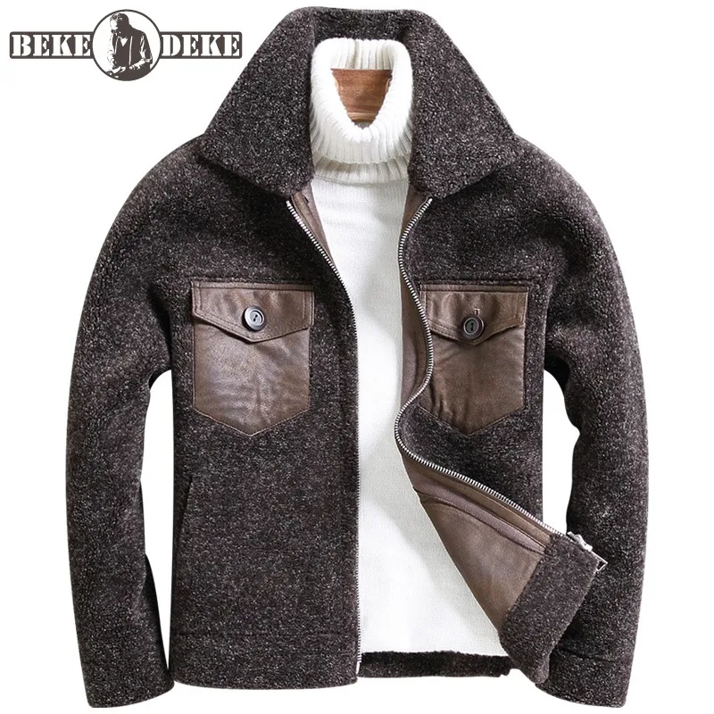 Зимнее мужское шерстяное кашемировое пальто Повседневная - Цена: 16659.82