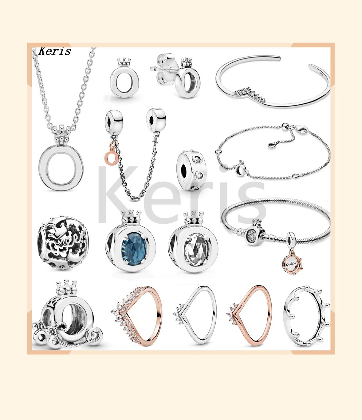 100% Стерлинговое Серебро 925 пробы (предосенняя распродажа) сверкающая Корона