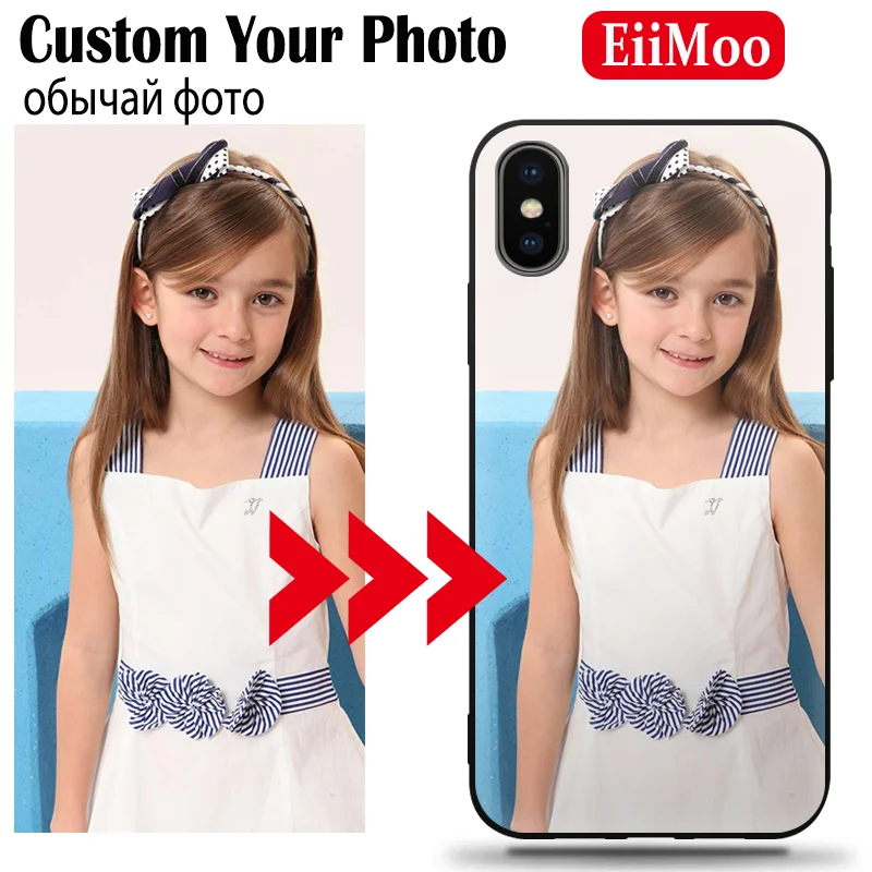 Чехол EiiMoo для iPhone XS Max XR X SE 2020 с фото на заказ силиконовый чехол 5 6 S 7 8 Plus 12 Mini 11 Pro