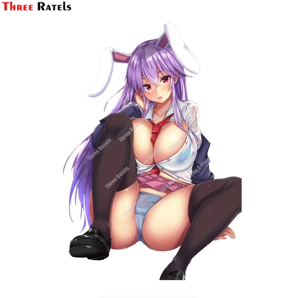 

Three Ratels D945 Reisen Udongein Inaba Touhou Sexy Anime Hare Ears Girl Car Stickers Decal Cute Auto Accessories