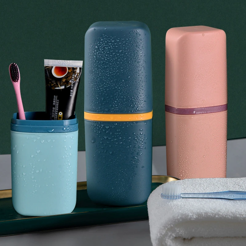 

Portable Toothbrush Holder Box Storage Organizer Case Bathroom Accessories Outdoor Travel Camping Toothbrush Toothpaste Box