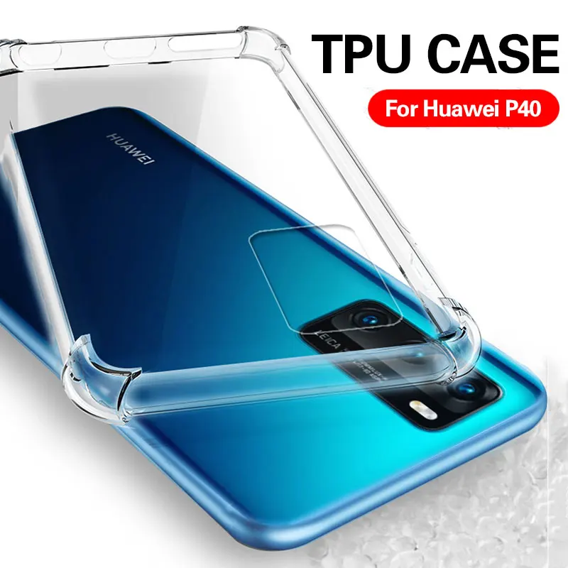 Для Huawei P30 P40 Pro Plus Lite E чехол Роскошный Подушка безопасности противоударный
