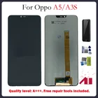 ЖК-экран для OPPO A3S CPH1803, оригинальный для OPPO A5, полный дисплей, сенсорная панель, дигитайзер, запасная часть для ремонта с бесплатными камнями
