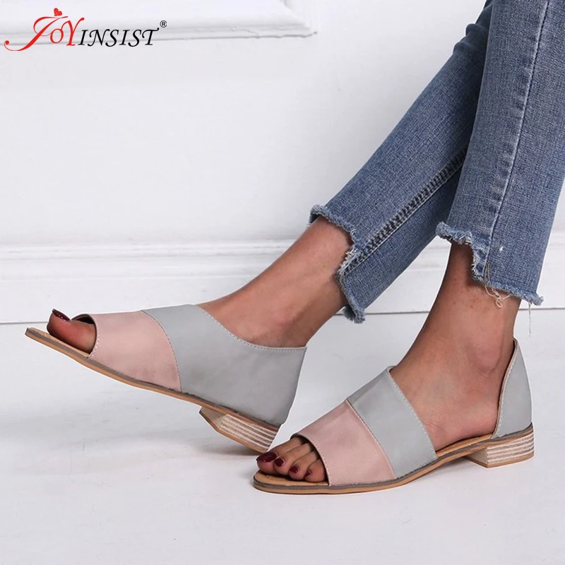 Сандалии женские ортопедические на плоской подошве удобные босоножки из