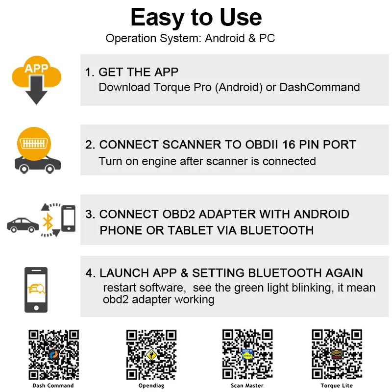 ELM 327 Bluetooth OBD2 сканер Elm327 считывателя кода OBD 2 сканирующий инструмент ЭБУ