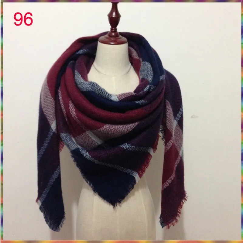 2018 зимний клетчатый шарф в клетку женское роскошное Брендовое одеяло шаль