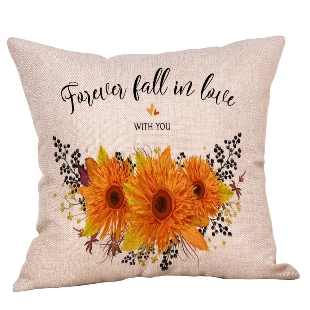 Домашний Декоративный чехол для подушки на диване с буквенным принтом Хэллоуин