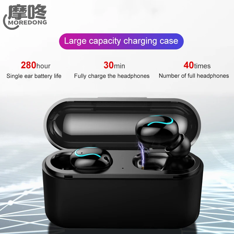 Беспроводные наушники MOREDONG Q35 TWS с сенсорным управлением HD стереозвук