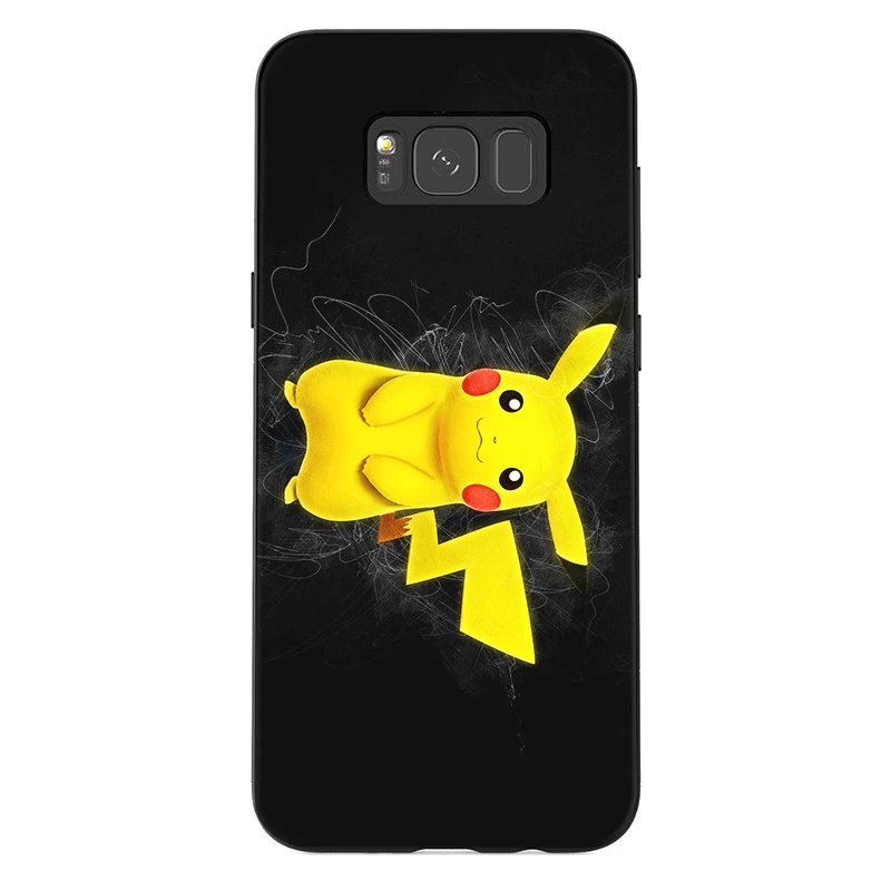 Мобильный чехол для телефона из термополиуретана для samsung Galaxy A50 A70 A10 A30 A40 A3 A5 A6 A7 A8 A9 J6 Защитная крышка с рисунком Пикачу