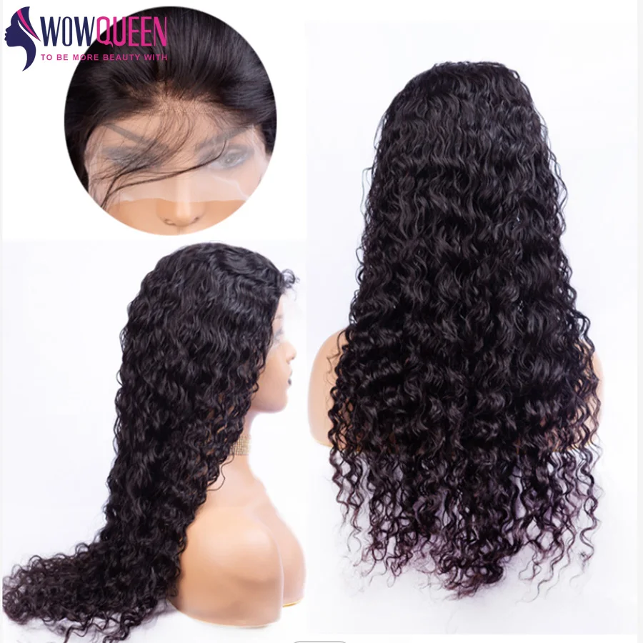 Murah Wowqueen Wig Depan Gelombang Dalam 32 Inci HD 13X6 Wig Rambut Depan Renda Brasil Sebelum Dipetik Wig Rambut Manusia Renda Depan Dengan Rambut Bayi