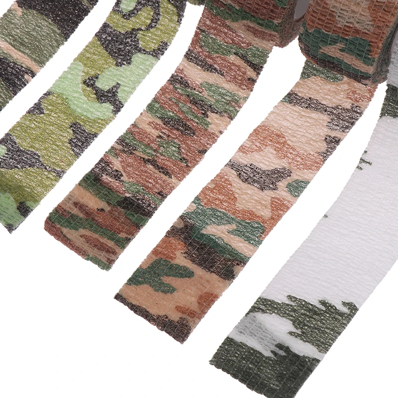 Cinta de envoltura el&aacute;stica de camuflaje para caza, Protector deportivo autoadhesivo Elastoplast, vendaje atl&eacute;tico para el tobillo, para dedo y rodilla, 4,5 m-0