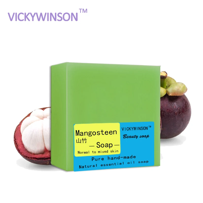 VICKYWINSON 100 г мыло мангостан натуральный ручной работы эфирное масло меланин бар