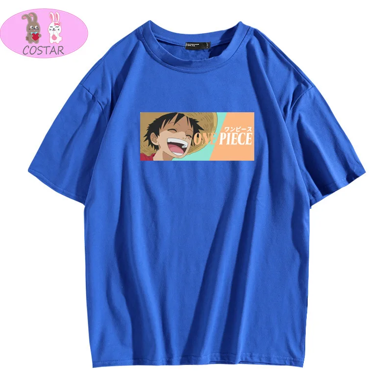 

COSTAR Hot Anime Monkey D Luffy Printed Cotton Soft Wearing Fashion T-shirt Harajuku Unisex Tees