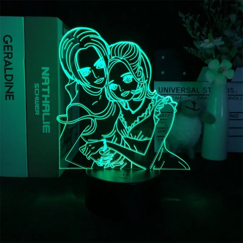 

Night Lamp Alarm Clock Base Light Nana Japanese Anime Manga Color with Remote Decoration Battery Operated Living Room Children