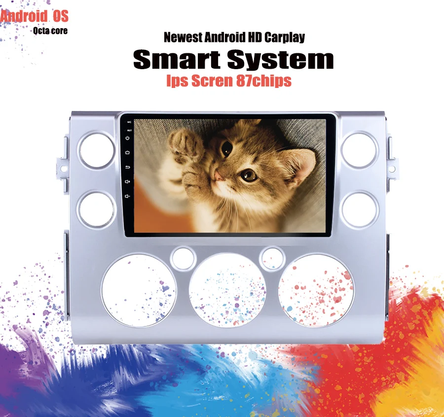 9 &quotВосьмиядерный ОЗУ 4 ГБ Android 1 автомобильный dvd-радио GPS навигация для Toyota FJ Cruiser