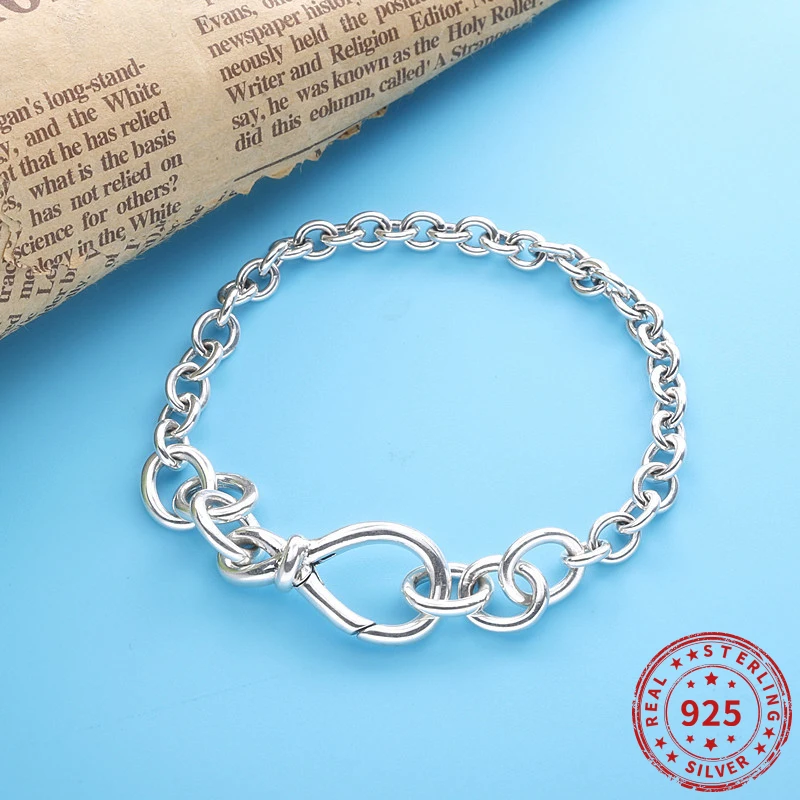 Подвеска-Шарм для браслета пандры серебряные бусины 925 пробы натуральная