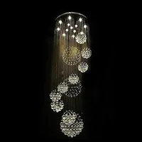 Large modern crystal chandeliers for lobby lustres e pendentes staircase chandelier lighting Dia80*H300cm Free shipping