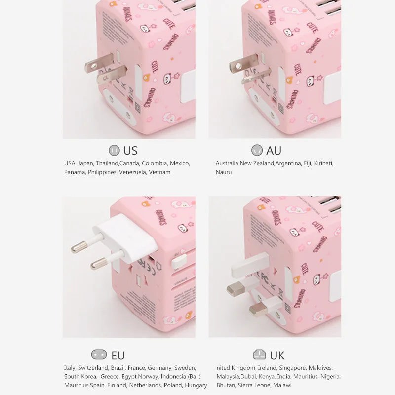 Универсальная переходная вилка для ЕС Великобритании США Австралии дорожные