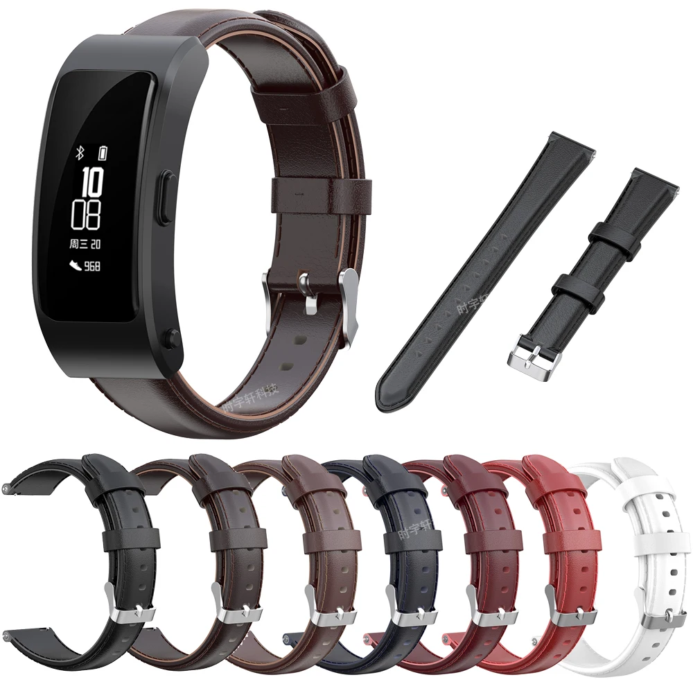Ремешок из натуральной кожи для Huawei Talkband B6 B3 браслет смартфона 16 мм TIMEX TW2T35400
