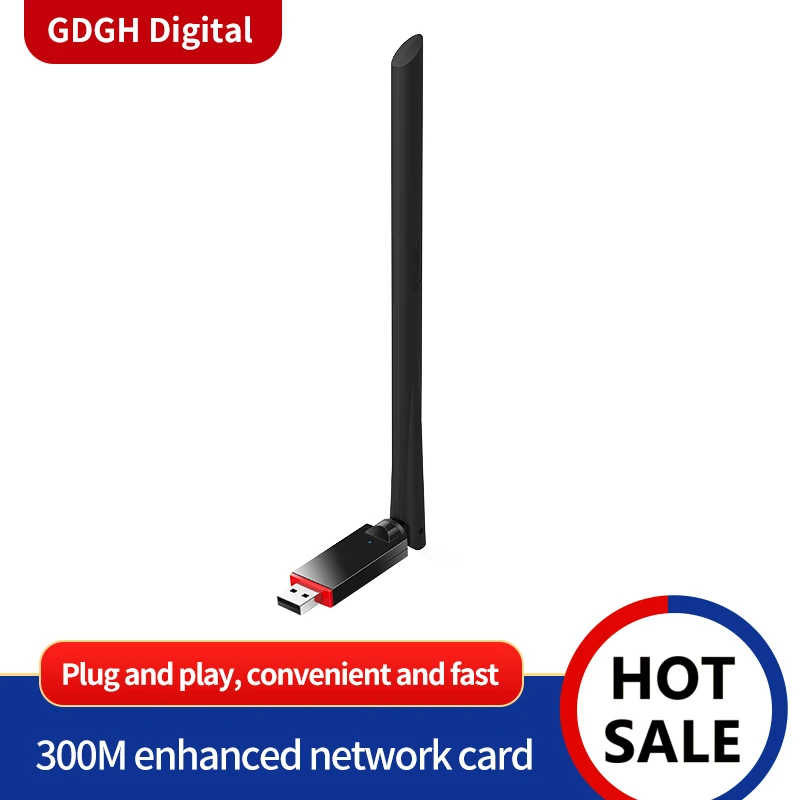 GLU6 300 Мбит/с беспроводной сетевой адаптер с высоким коэффициентом усиления