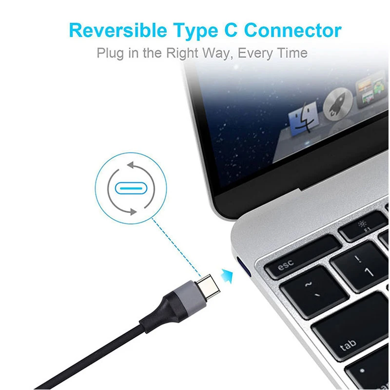 Basix type C к HDMI совместимый кабель USB 3 1 HD4K высокая скорость 2 М адаптер Кабели для MacBook