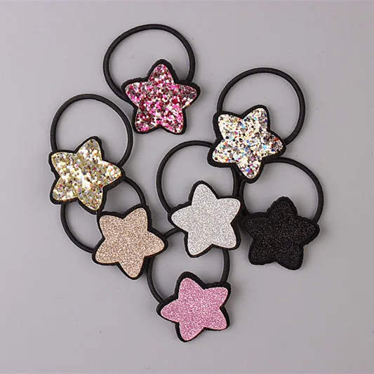 Bandas el&aacute;sticas de goma para el pelo para ni&ntilde;a y ni&ntilde;o, accesorios para el cabello de colores variados, con flores, adorables-1