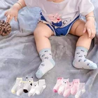 Sanlutozмультфильм Детские носки Носки из хлопка для новорожденных, милые цветные детские носки на каждый день