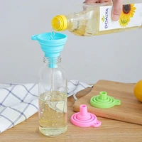 mini folding funnel for cans retractable household flask transfer funnel honey cosmetic liquid grey funnel kitchen accessories