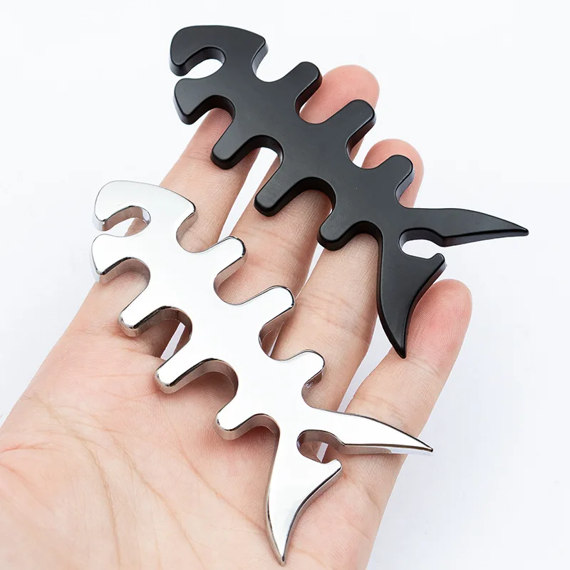 

1 шт., металлическая 3d-эмблема «рыбные кости»