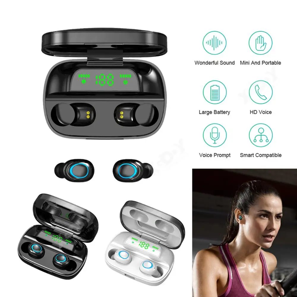 Фото XGODY S11 Водонепроницаемый Bluetooth 5 0 гарнитура TWS беспроводные наушники мини-наушники XGODY S11 Водонепроницаемый Bluetooth 5 0 гарнитура TWS беспроводные наушники мини-наушники