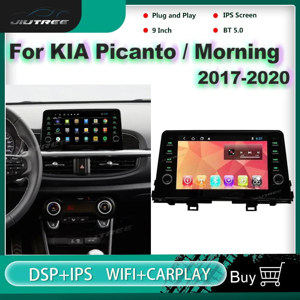 

Автомагнитола на Android 10 для KIA Picanto, KIA Morning 2017-2020, GPS-навигация, автомобильный DVD мультимедийный плеер, автомобильный стерео аудио приемник