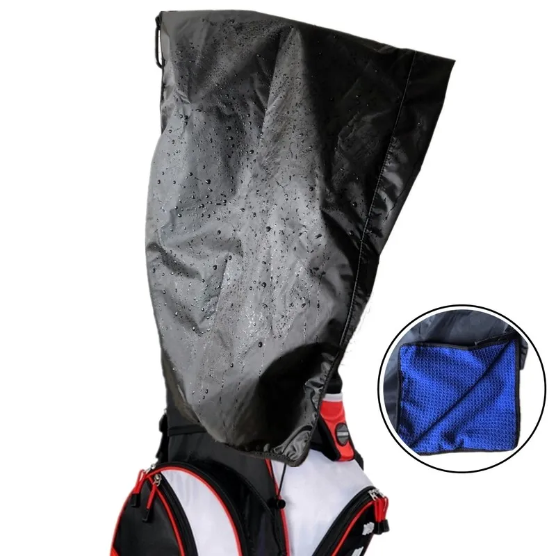 Новый дизайн водонепроницаемое полотенце для гольфа с крючком сумка дождливой