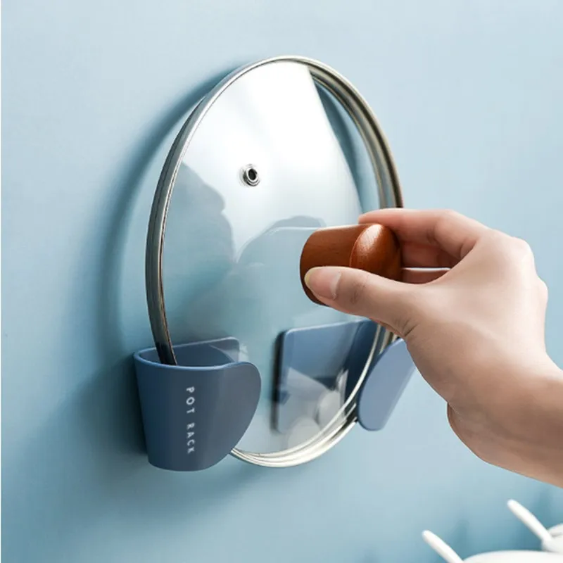 Настенный стеллаж JO LIFE 1 пара полка без пробивания отверстий для крышек кастрюль