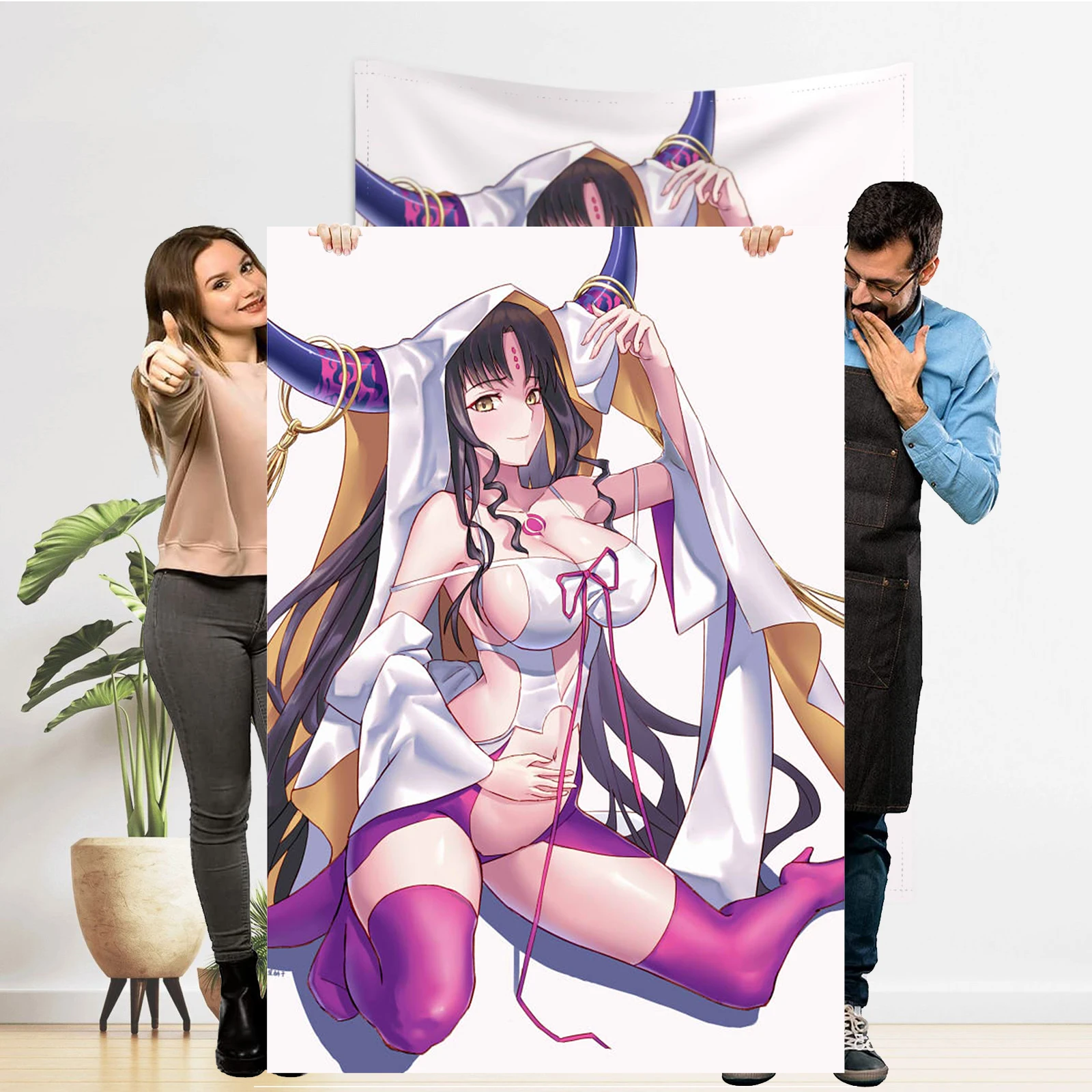 

Fate/Grand Order Manga Poster Tapestry Hentai Anime Sexy Big Bra Women Comic Poster Wall Hanging Sexy Adult Merch Tapestry Decor
