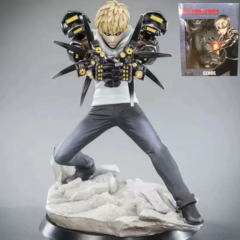 15 см аниме Genos ONE PUNCH MAN ПВХ Фигурки игрушки Аниме для детей рождественские