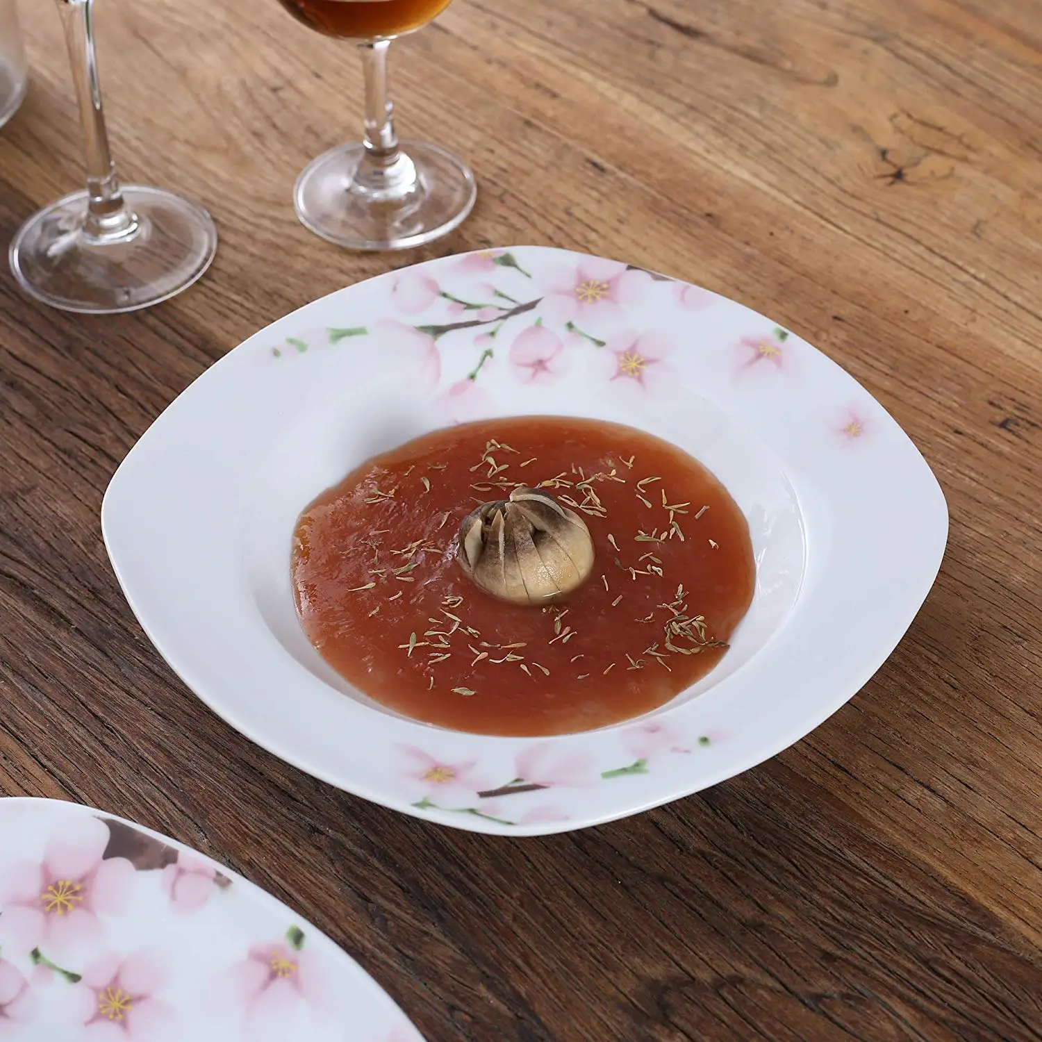 Фарфоровая керамическая посуда VEWEET ANNIE из 24 частей набор обеденных тарелок с