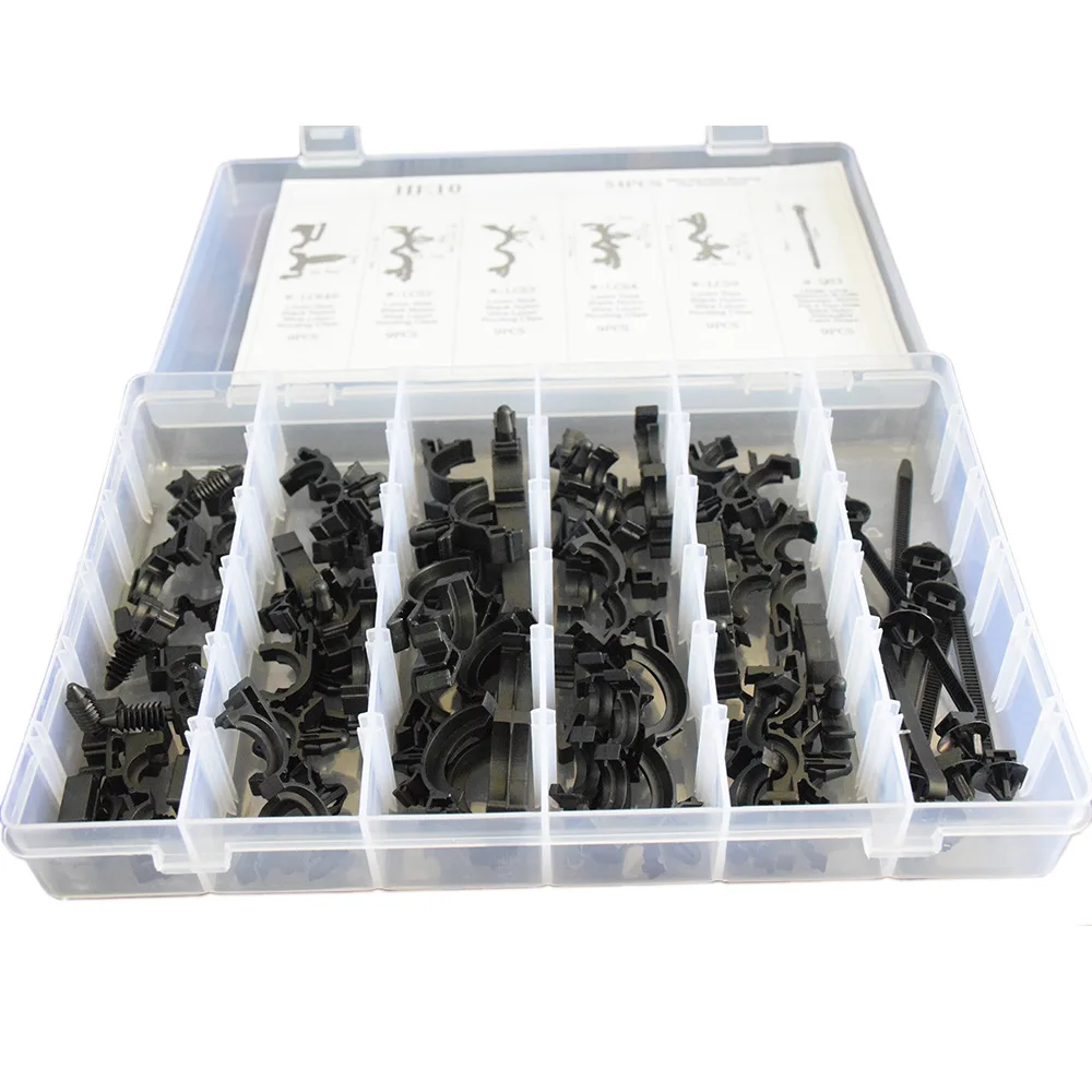 

54 шт., автомобильные зажимы для проводов