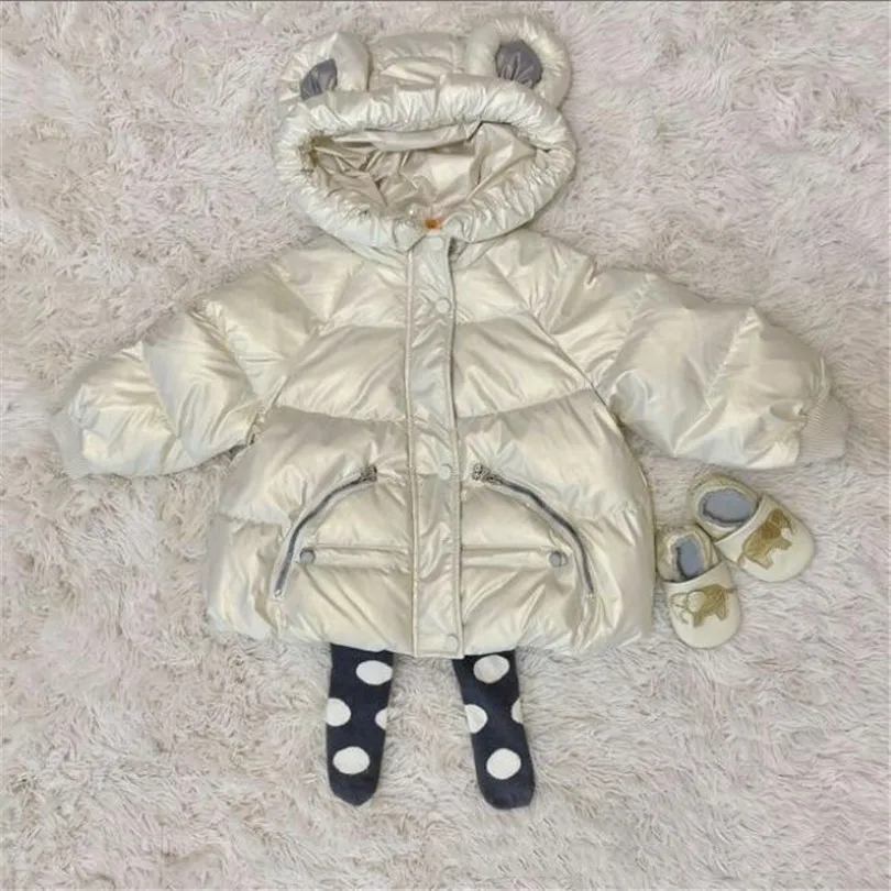 

Зимнее пальто для девочек, утепленная детская парка с капюшоном, верхняя одежда для девочек, детский комбинезон, пуховое пальто для малышей,...