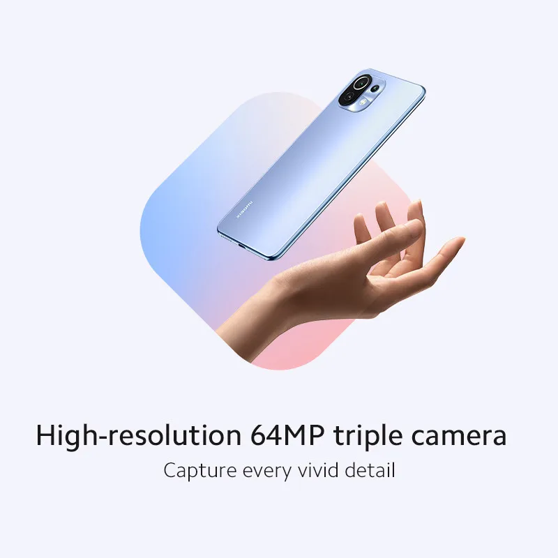 Новинка! Глобальная версия Xiaomi Mi 11 Lite 6 ГБ 128 мобильный телефон Snapdragon 732G NFC 64MP