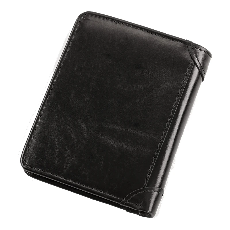 

PI UNCLE Multifunctional Leather Casual Men Short First Layer Leather Youth Driver's License Wallet Card Bag Thin Section