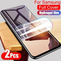 2pcs hydrogel film screen protector for samsung galaxy s10 s20 s21 s9 s8 plus s10e a50 a51 a71 a70 a10 m51 a30s screen protector