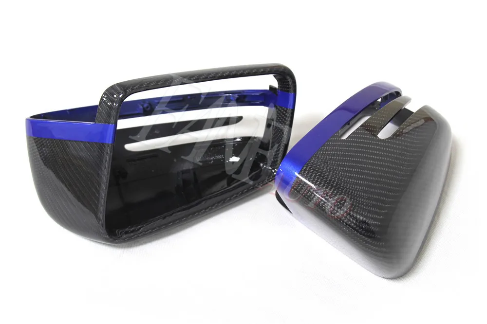 Замена реального углеродного волокна боковое зеркало заднего вида крышка для