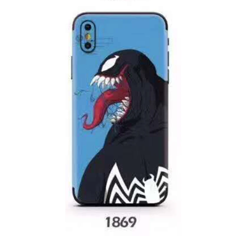 Наклейки на телефон для iphone XS MAX, задняя пленка Капитан Америка, рельефная ультратонкая цветная пленка для iphone 6, 7, 8 PLUS, X, 11Pro, 11, чехол - Цвет: 1869