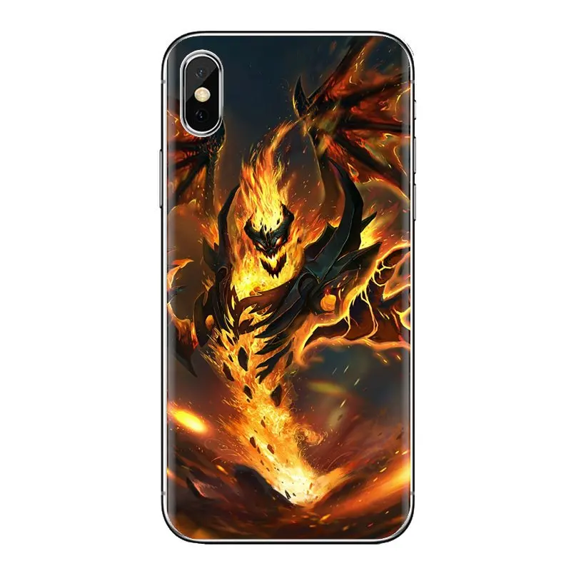 Прозрачный мягкий чехол с отделением для кредитных Nevermore dota 2 героя SHADOW FIEND Samsung