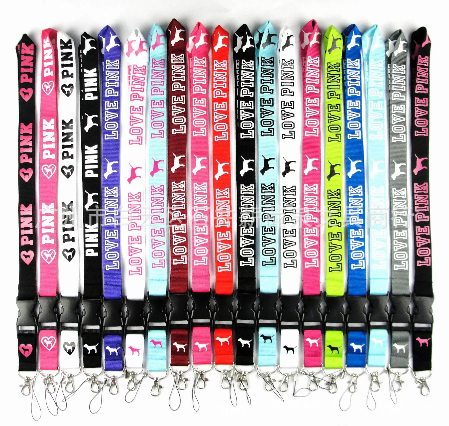 Женский розовый ремешок брелок для значков разрешения на работу с