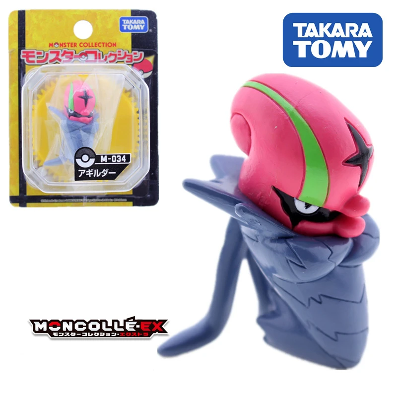 

TOMY Genuine Kids Children Halloween Gift Anime-action-figures-model 3-5cm Emolga Accelgor Pikachu Squirtle Charmander Bulbasaur