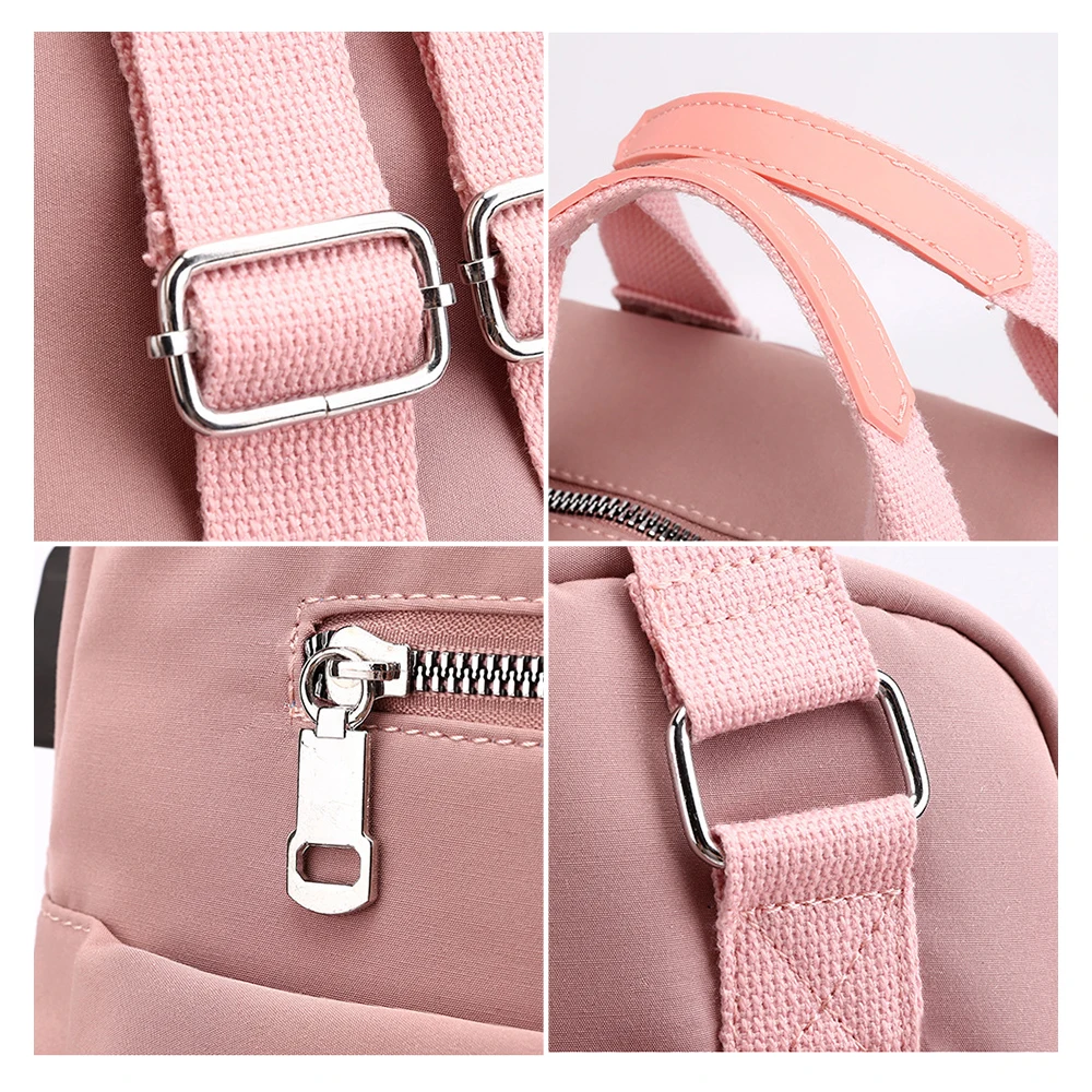 

Anti Theft USB Charge Nylon Backpack Waterproof Women Backpacks Bagpack School Book Bags Teenage Girls Travel Laptop Bag